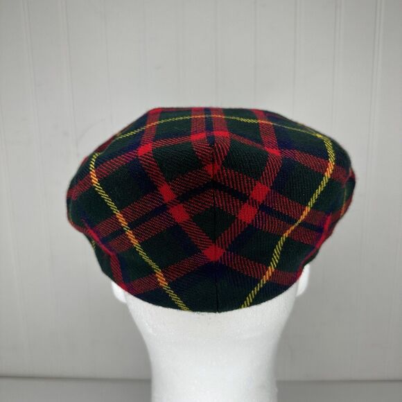 Shandon Wool Plaid Tweed Newsboy Hat Flap Cap MacKintosh Tartan Size 7¼ / 59 - Picture 5 of 8